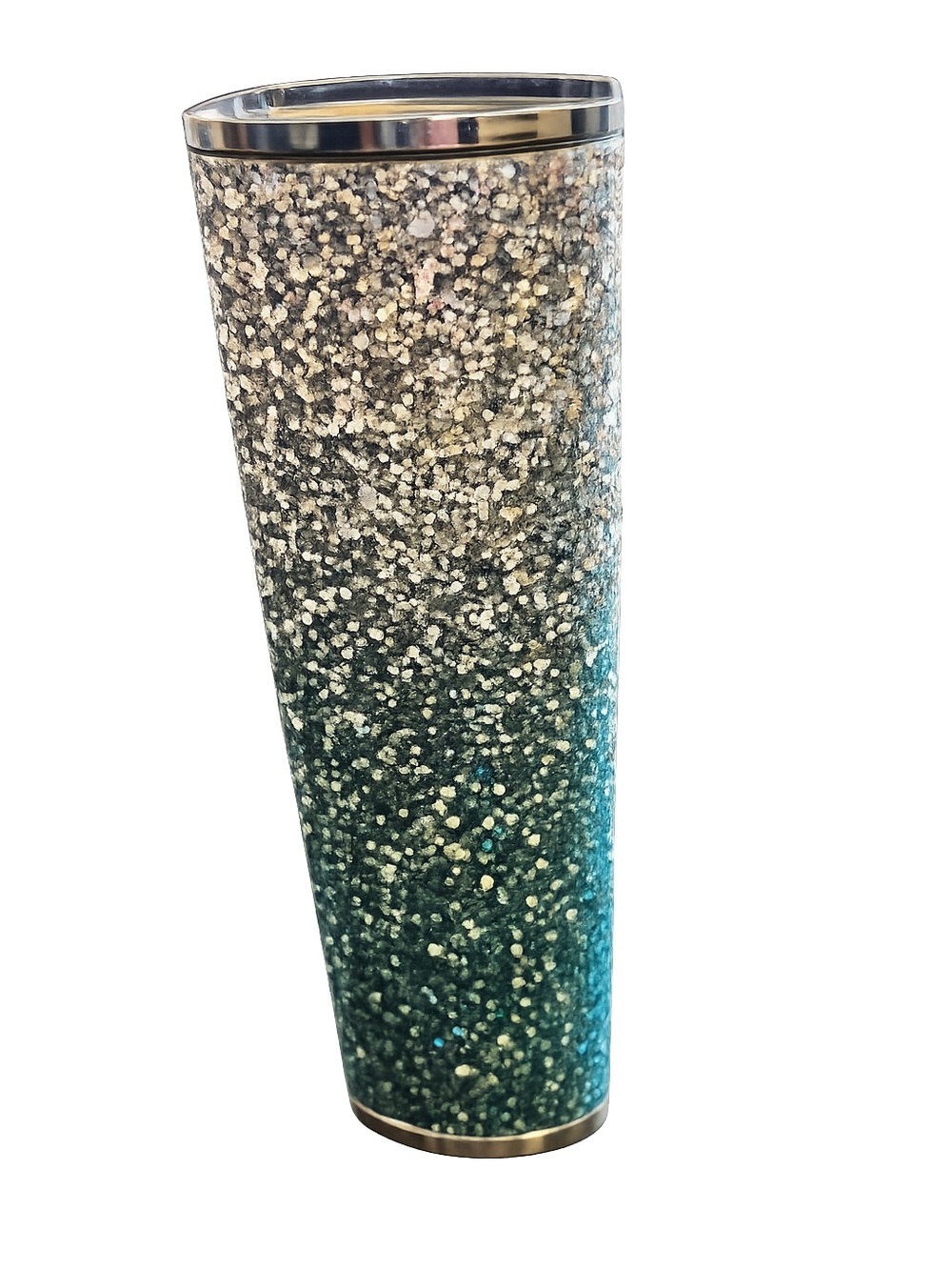 Glitter Ombre Stainless Steel Designer Tumbler for Body Spray Bottles